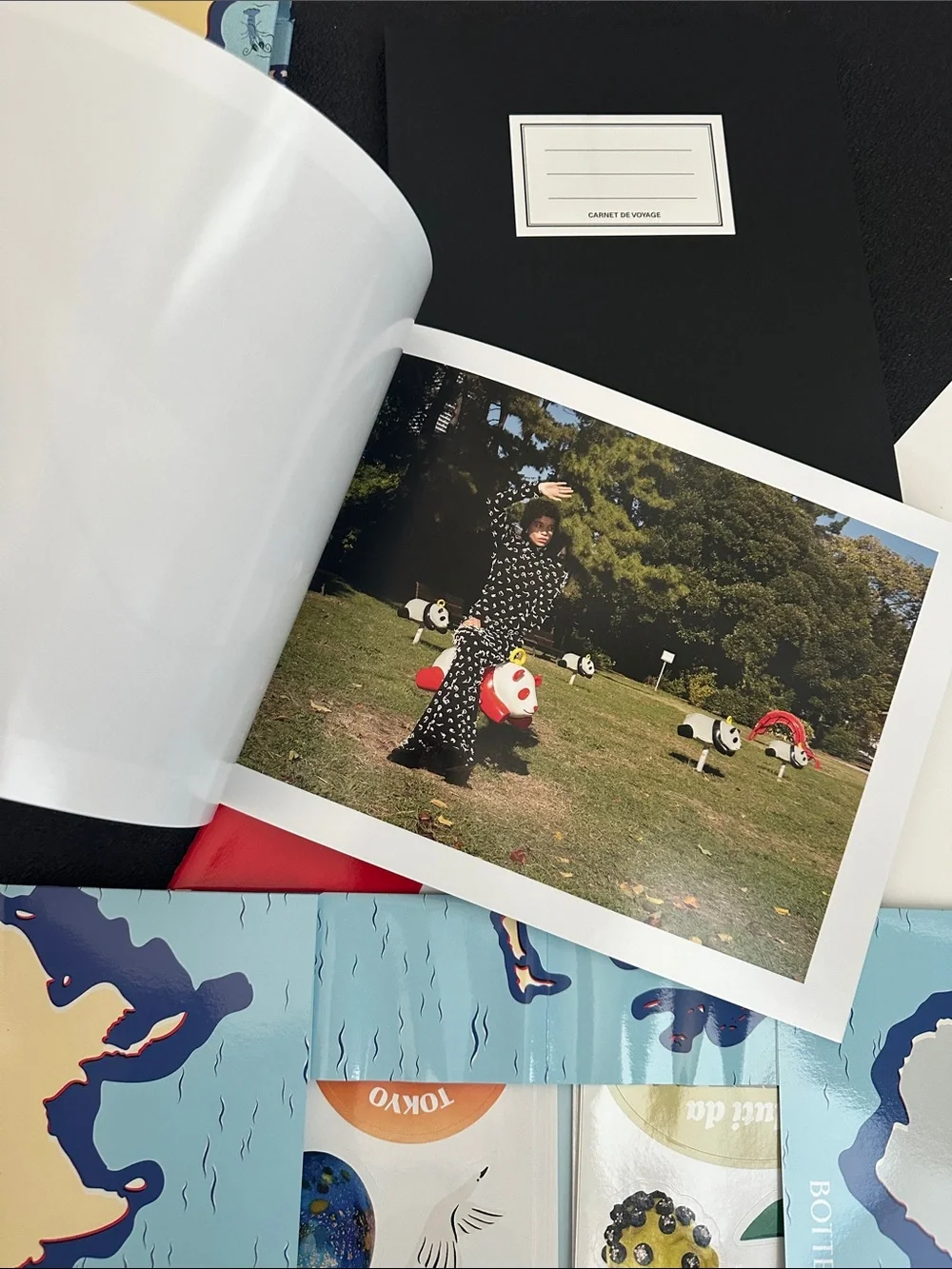 Bottega Veneta Decorative set of books and stickers, summer 2024 fanzine